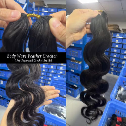 Body Wave Crochet Hair Extension for Protective Styles