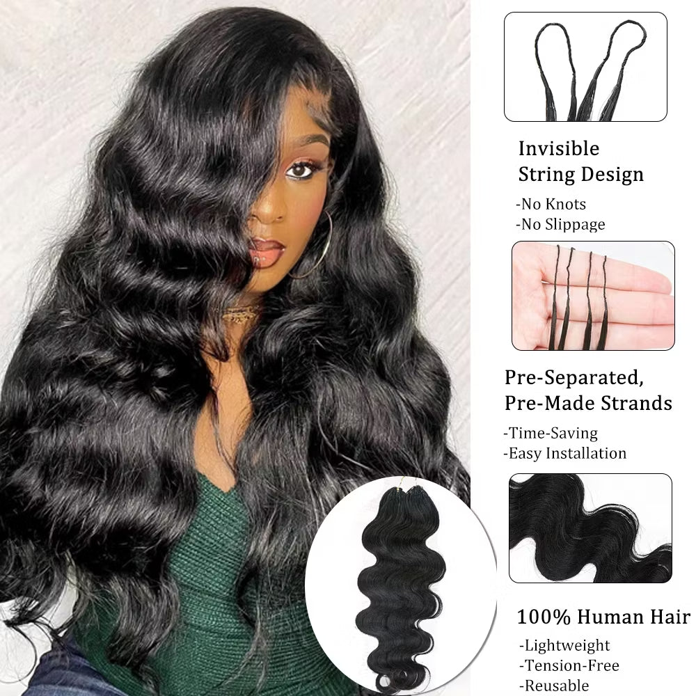 Body Wave Crochet Hair Extension for Protective Styles