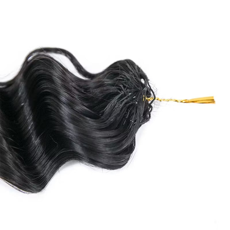 Deep Curly Knotless Pre-Separated Crochet Hair Extensions