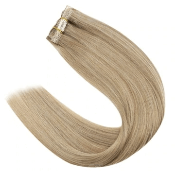 Remy Clip In Human Hair Extensions Moresoo Straight Highlight Piano Color(#P16/22)