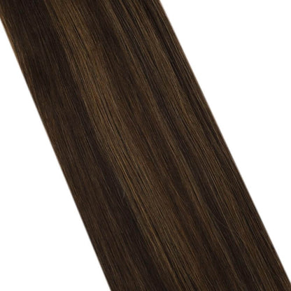 Remy Clip In Human Hair Extensions Soft Hair Balayage Color(#2/6/2)