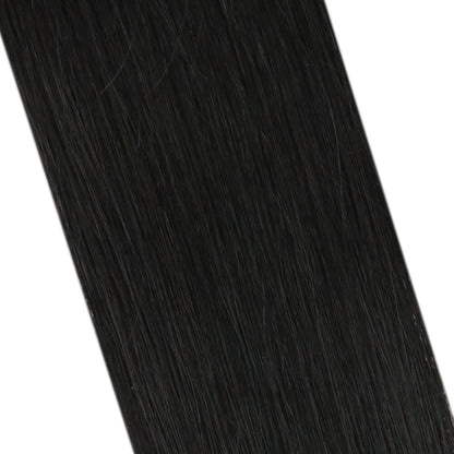 Virgin I Tip Human Hair Stick Tip Hair Extension Brazilian Jet Black(#1)