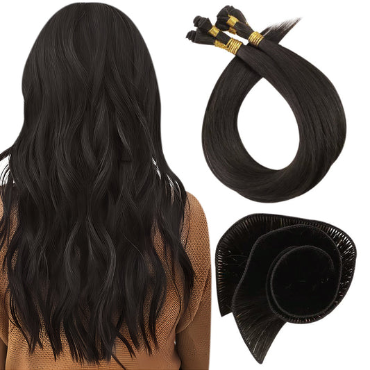 Virgin Sew In Weft Hand Tied Human Hair Weft Darkest Brown (#2)