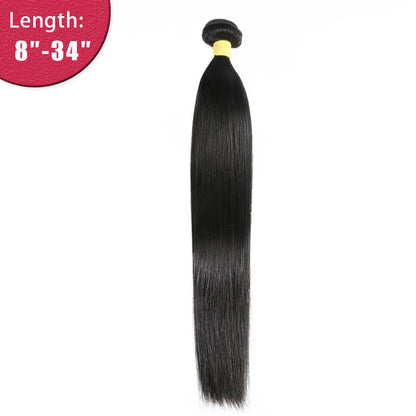 Straight Full End Natural Black Premium Virgin Hair Bundle