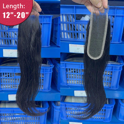 Virgin Straight Hair 2x6 HD Lace Closure Free Part