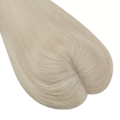 Virgin Hair Topper 6*7 inch Base Size Blonde Hair Topper #60