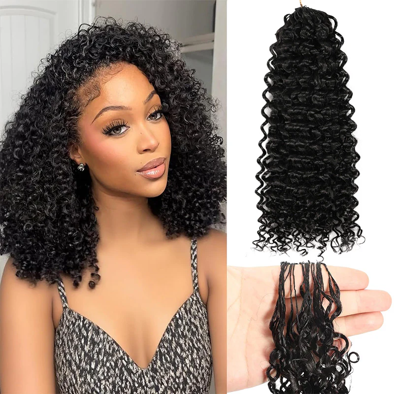 Feather Crochet Hair Extension Afro Kinky Curly Human Hair-120g ( 100 Strands )