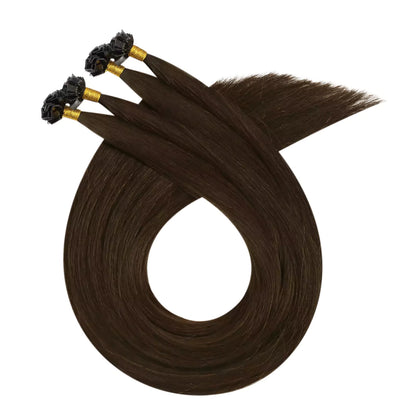 K Tip Hair Professional Virgin Hair Extensions Dark Brown #4