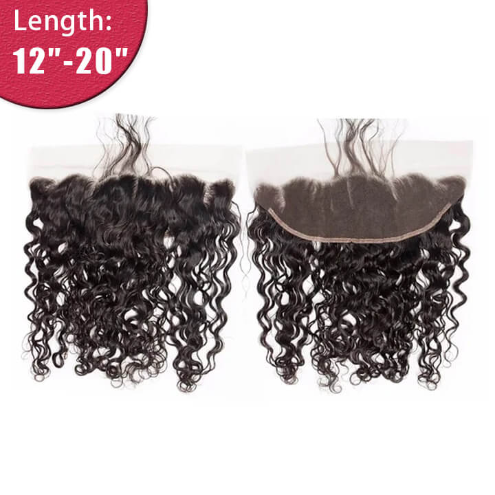 Water Wave Virgin Hair 13x4 13x6 HD Frontal Natural Hairline