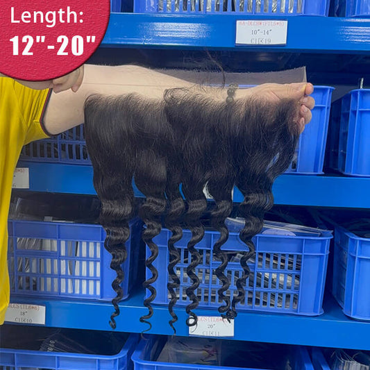 13x6 Natural Wave Free Part HD Lace Frontal 100% Human Hair
