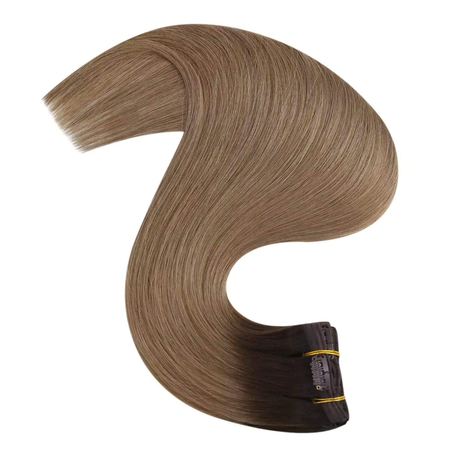 Balayage Color Clip in Virgin Human Hair Extensions Salon Quality #R2/DXB/18
