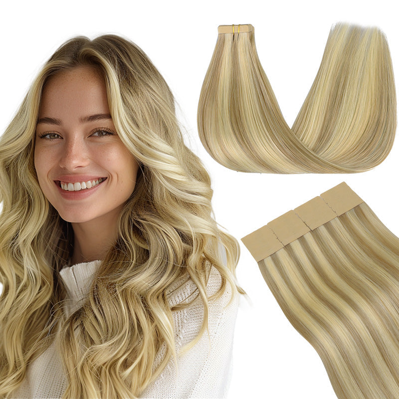 DIRTY BLONDE HIGHLIGHTS (18D/22F) TAPE IN