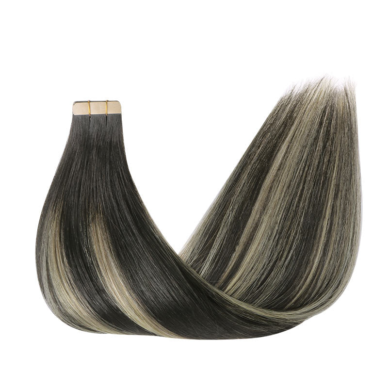BLACK TO LIGHT BLONDE BALAYAGE (1B/16/1B) TAPE IN