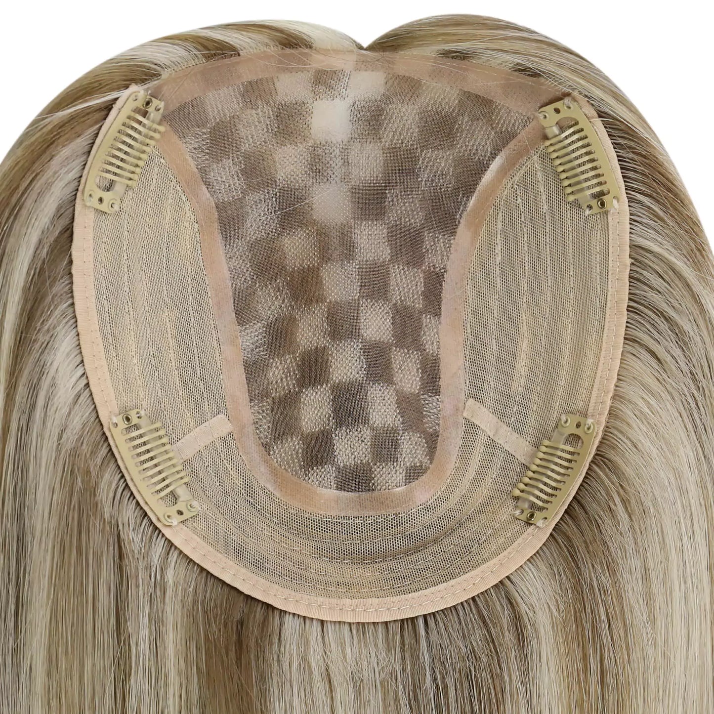 Hair Topper Virgin Natural Hair Topper Highlight Color #P8/60