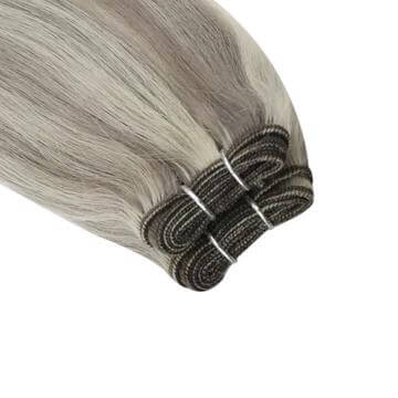 [US]Sew In Machine Weft Human Hair Virgin Bundles Highlight Blonde (#P19A/60)