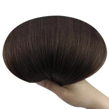 Virgin Machine Hair Weft Sew In Weft Human Hair Bundles Darkest Brown(#2)