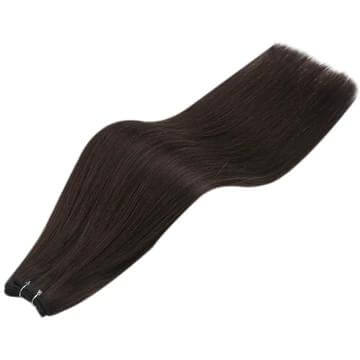Virgin Machine Hair Weft Sew In Weft Human Hair Bundles Darkest Brown(#2)
