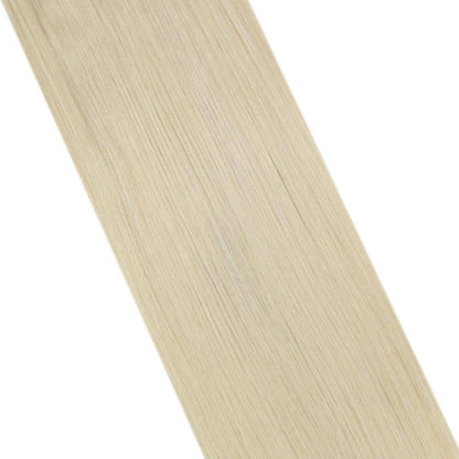 Remy Clip In Brazilian Human Hair Extension Platinum Blonde(#60)