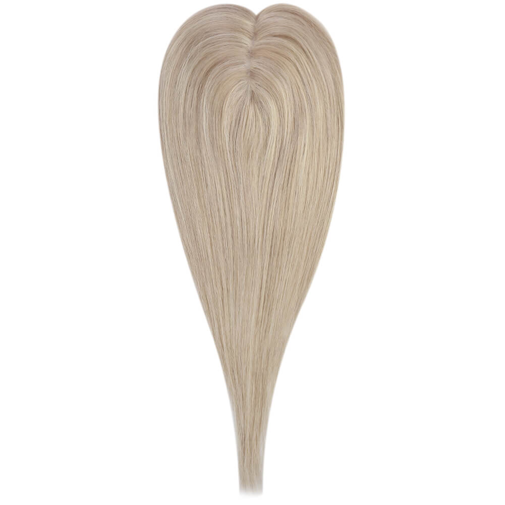 3*5inch Hair Topper For Women Remy Hair Highlight Blonde (#18P613)