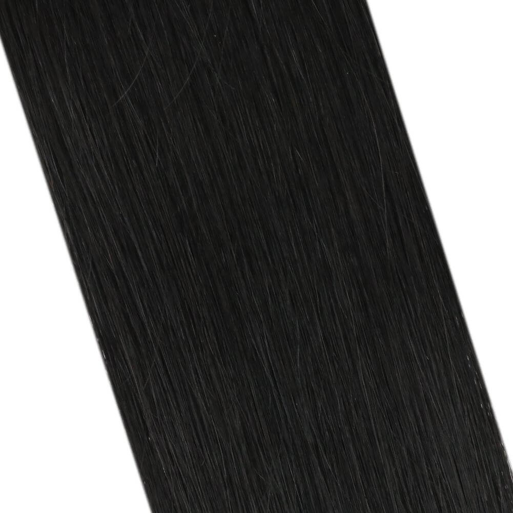 Virgin I Tip Stick Tip Human Straight Hair Extension Brazilian Natural Black(#1B)