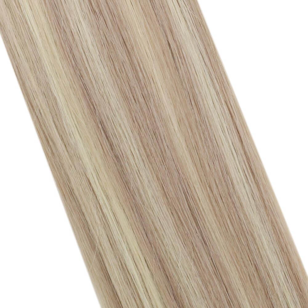 Virgin I Tip Hair Extensions Premium Brazilian Straight Hair Highlight(#18P613)