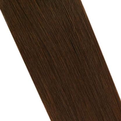 Virgin Human I Tip Brazilian Straight Hair Extensions Kertain Tip Brown Color (#4)