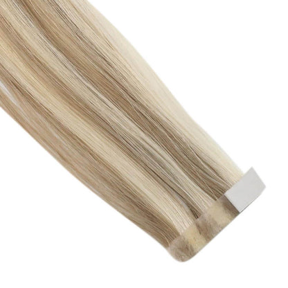 [US]Virgin Tape Brazilian Human Hair Extensions Balayage(#18/22/60)
