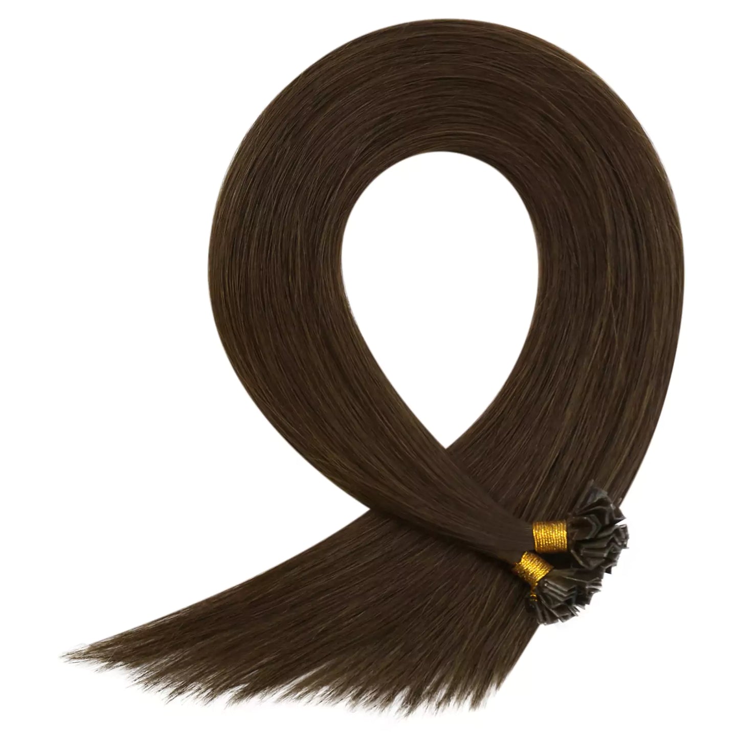 K Tip Hair Professional Virgin Hair Extensions Dark Brown #4
