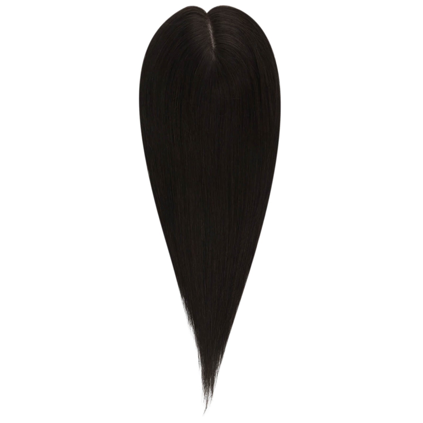 Real Hair Topper 100% Virgin Human Hair Natural Black #1B