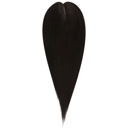 Real Hair Topper 100% Virgin Human Hair Natural Black #1B