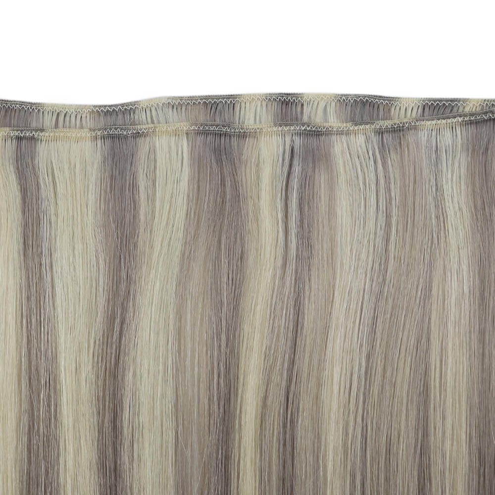 [US]Sew In Machine Weft Human Hair Virgin Bundles Highlight Blonde (#P19A/60)