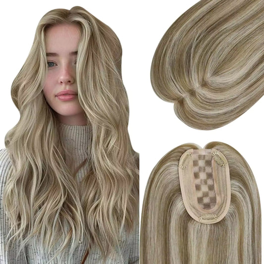 Virgin Topper for Thinning Hair Highlight Color #8P60