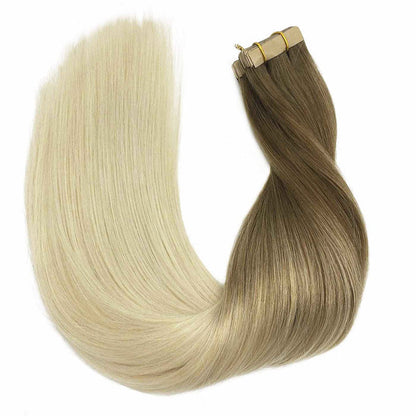 ASH BROWN TO PLATINUM BLONDE (9/60) TAPE IN