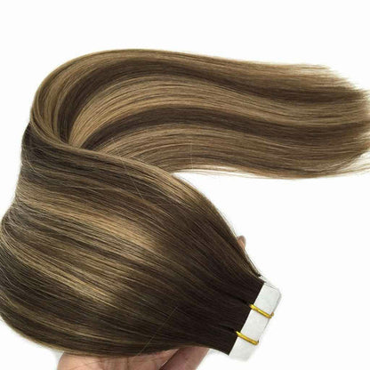 Tape in Hair Extensions-Dark Color
