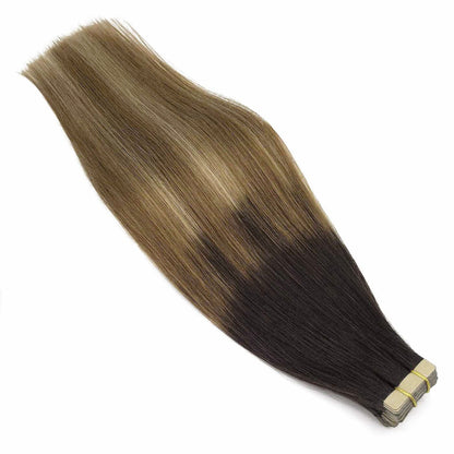 Tape in Hair Extensions-Dark Color