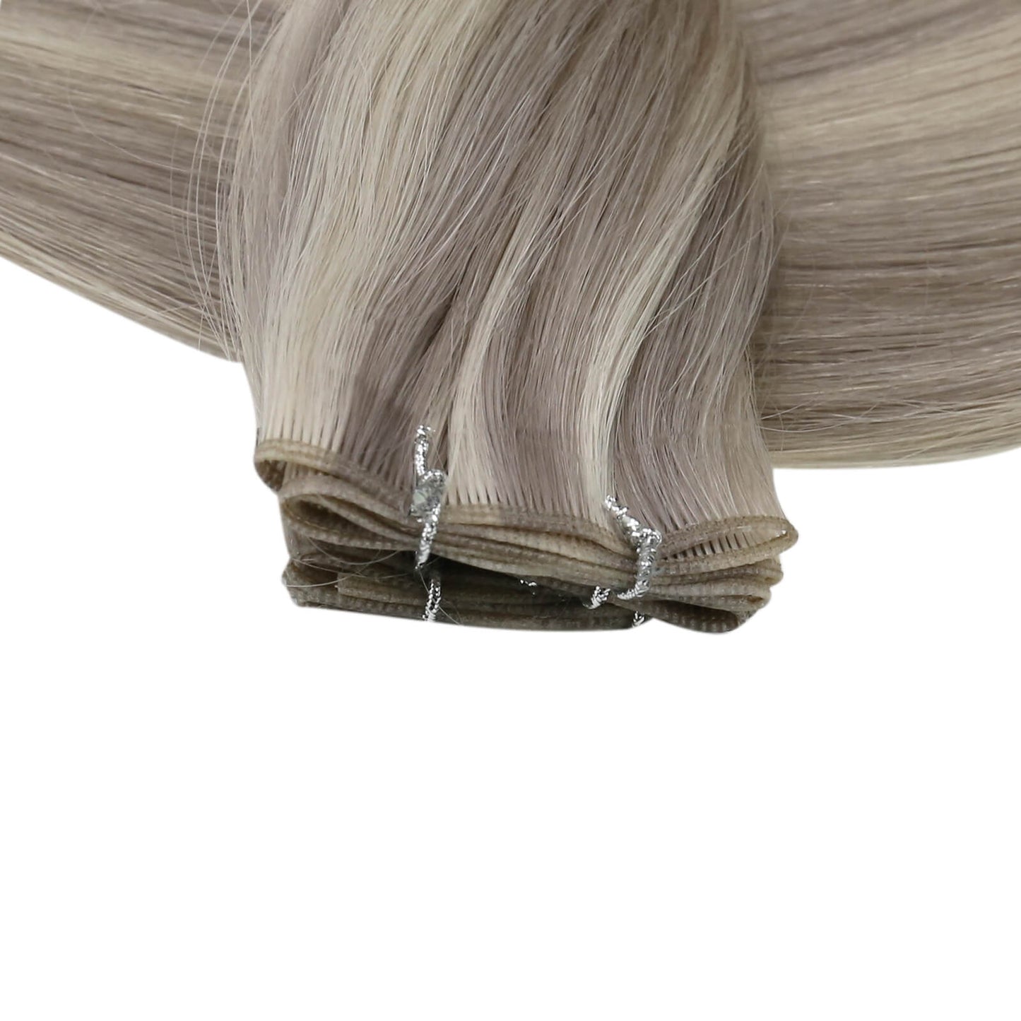 Virgin Invisible Genius Weft Highlight Blonde Human Hair Bundles  (#19P60)