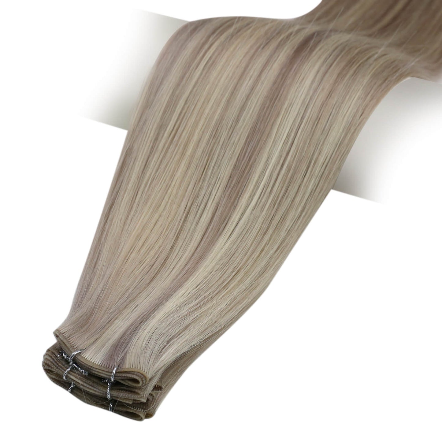 Virgin Invisible Genius Weft Highlight Blonde Human Hair Bundles  (#19P60)
