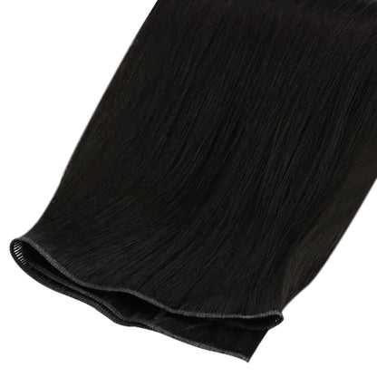 Virgin Bundles Invisible Genius Weft Brazilian Human Hair Off Black (#1B)