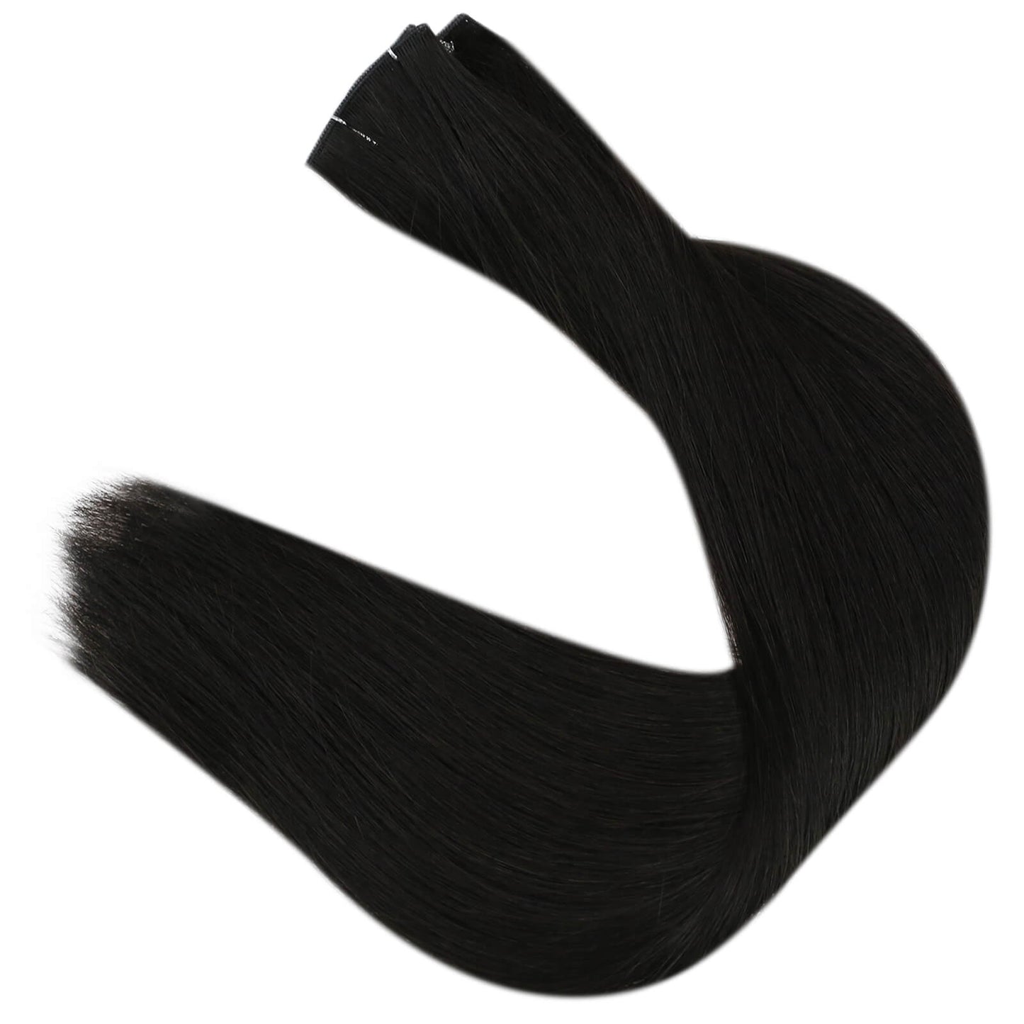 Virgin Bundles Invisible Genius Weft Brazilian Human Hair Off Black (#1B)