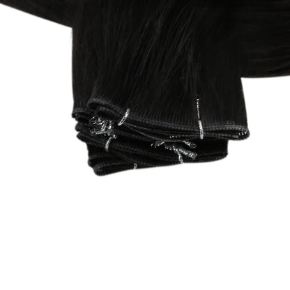 Virgin Bundles Invisible Genius Weft Brazilian Human Hair Off Black (#1B)