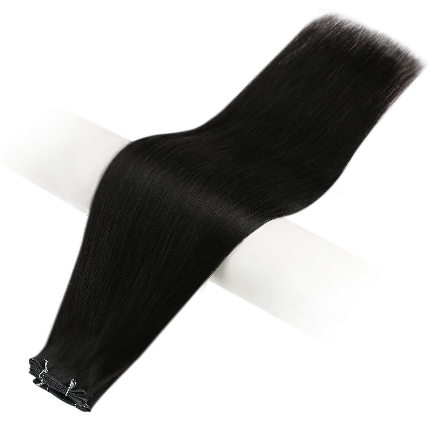 Virgin Bundles Invisible Genius Weft Brazilian Human Hair Off Black (#1B)