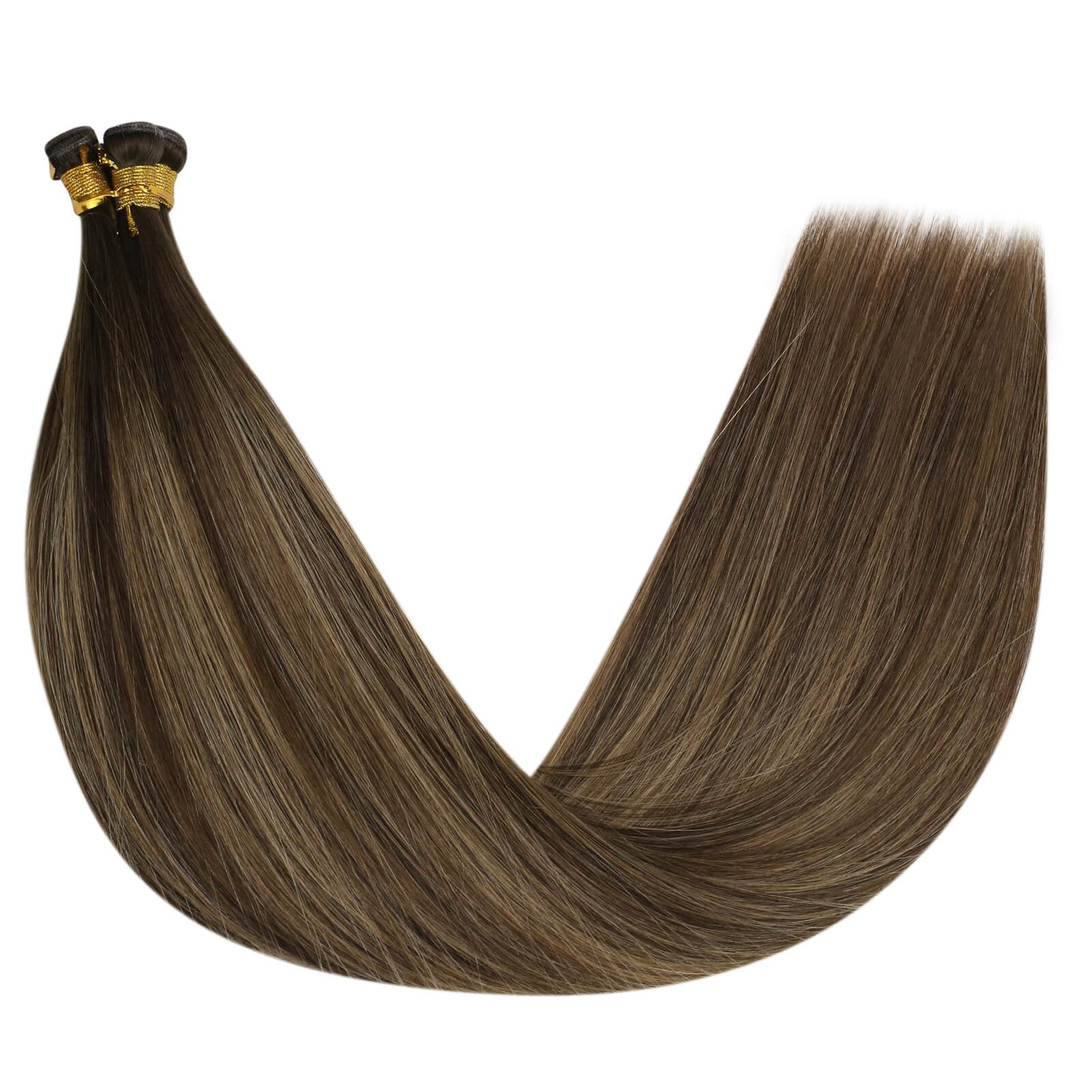 Human Hair Weft Virgin Bundles Genius Weft Brazilian Invisible Hair (#BM)
