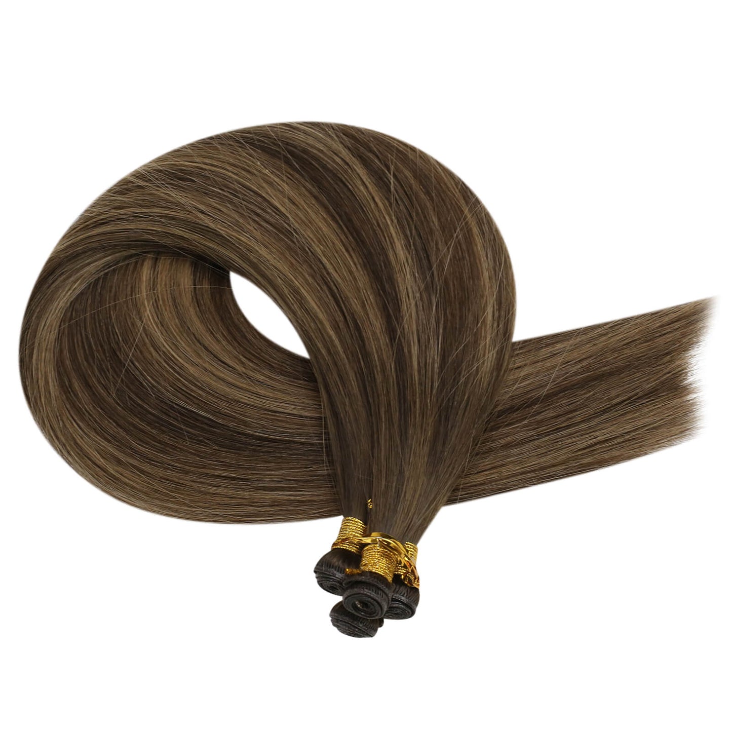 Human Hair Weft Virgin Bundles Genius Weft Brazilian Invisible Hair (#BM)