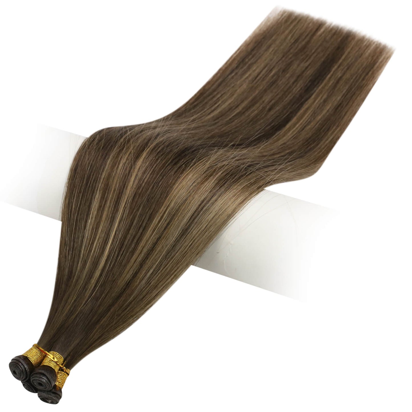 Human Hair Weft Virgin Bundles Genius Weft Brazilian Invisible Hair (#BM)