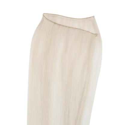 Virgin Hand Tied Weft Sew In Hair Real Human Hair White Blonde (#1000)