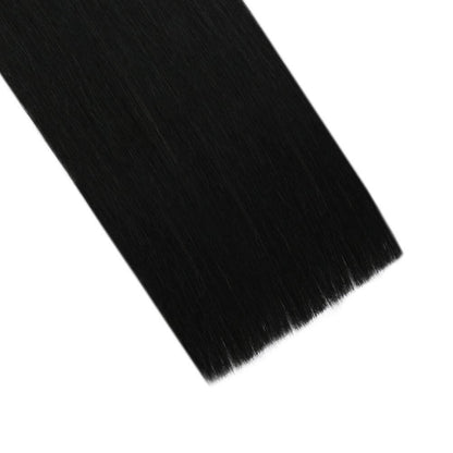 [US]Virgin Tape In Hair Raw Hair Extension Moresoo Human Natural Hair Jet Black (#1)