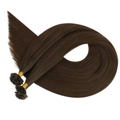 K Tip Hair Professional Virgin Hair Extensions Dark Brown #4