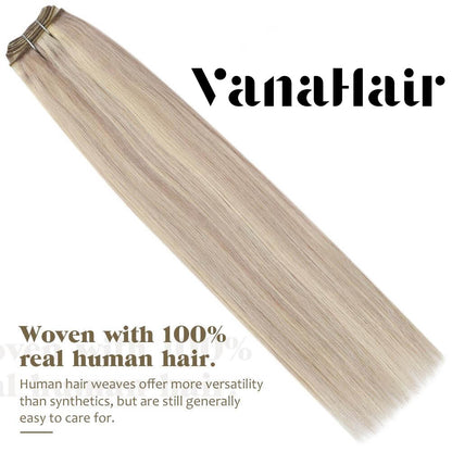 [US] Highlight Virgin Bundles Sew In Weft Human Hair Extensions (#18/613)