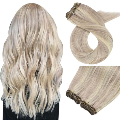 [US] Highlight Virgin Bundles Sew In Weft Human Hair Extensions (#18/613)