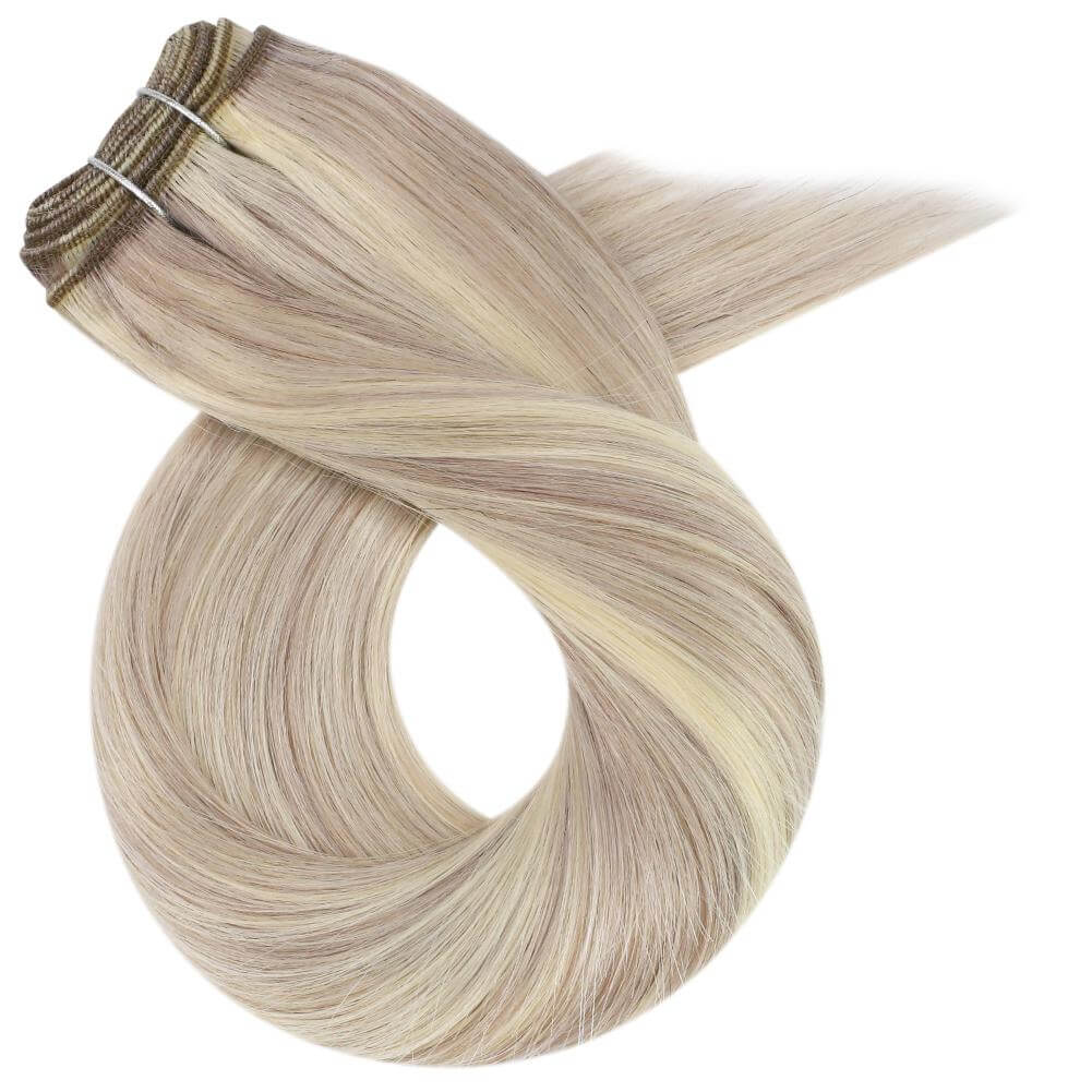 [US] Highlight Virgin Bundles Sew In Weft Human Hair Extensions (#18/613)